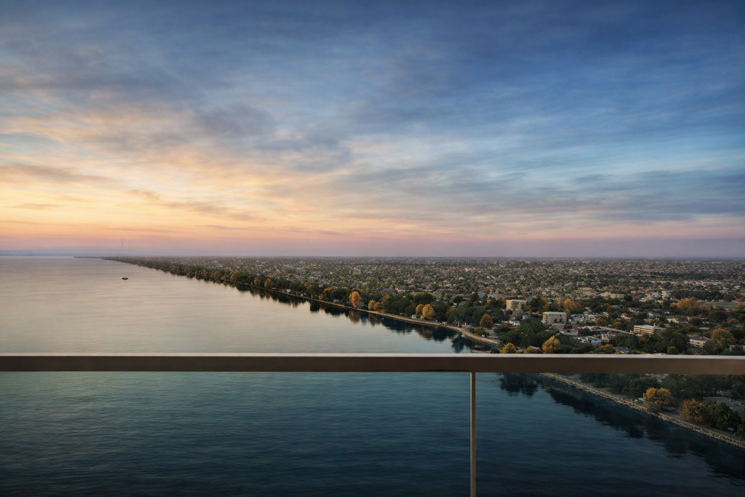 Stunning balcony views from SOBHA Marina One
