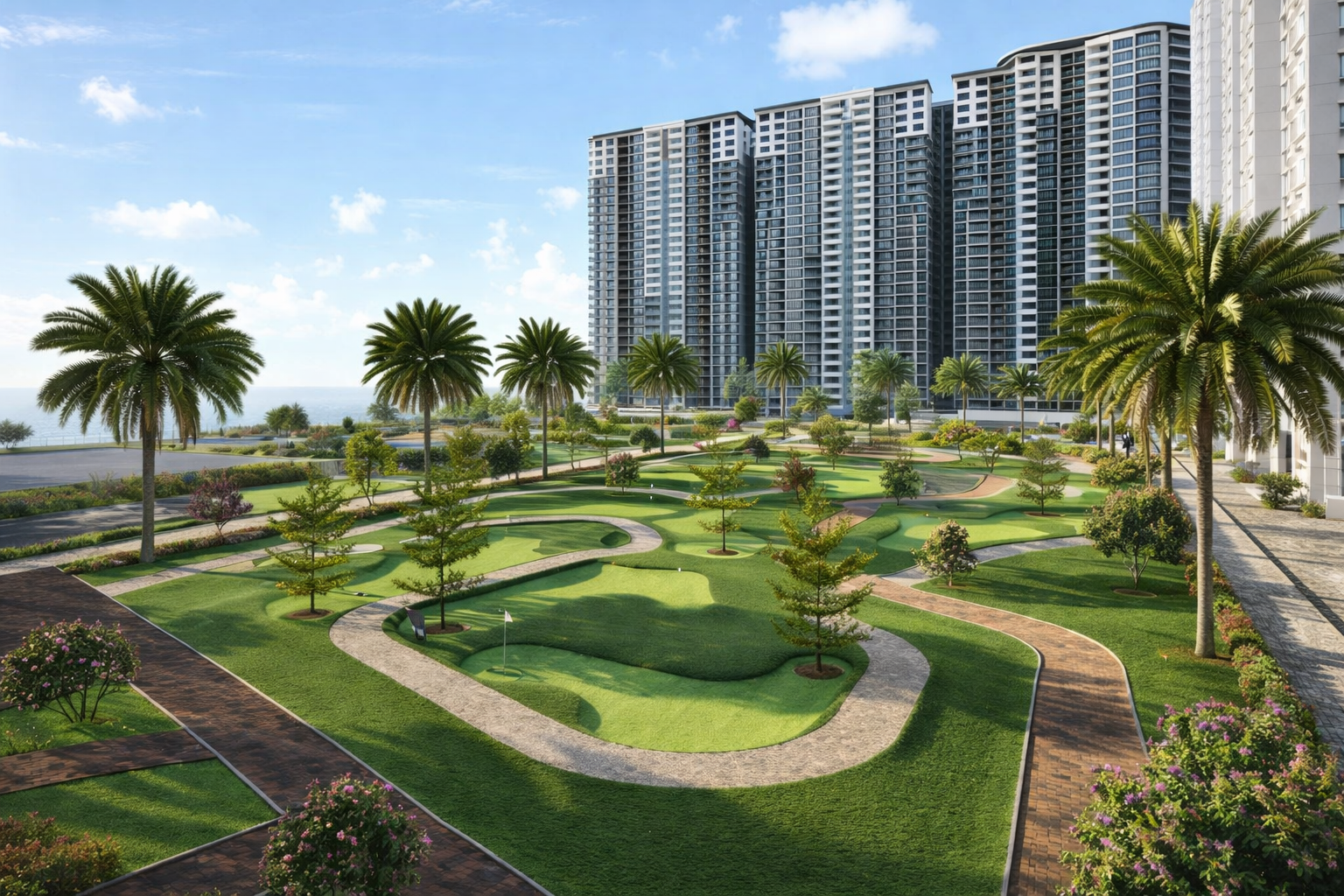 Golf course at SOBHA Marina One